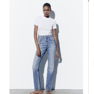 NEW TRF Straight Leg Jeans with high waist